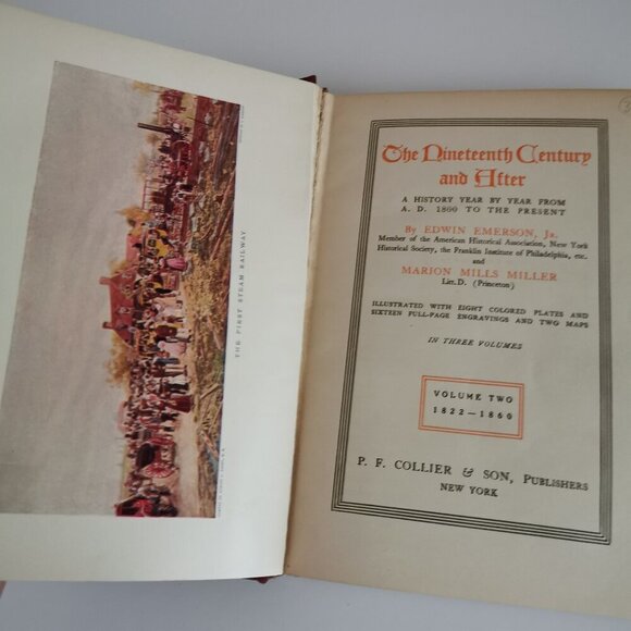 1900s Nineteenth Century and After Vol 2: Vintage History Book 1822-1860 Antique - Picture 4 of 12